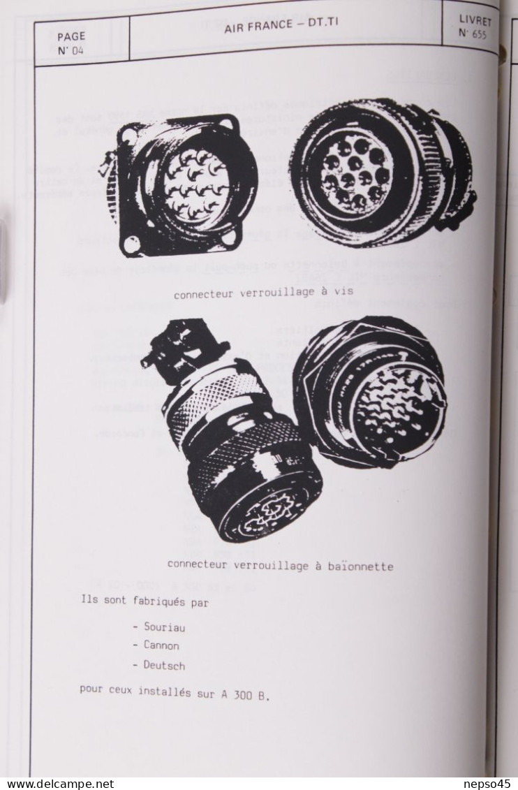 Brochure.Air France.Centre d'Instruction Connecteurs NAS 1599.