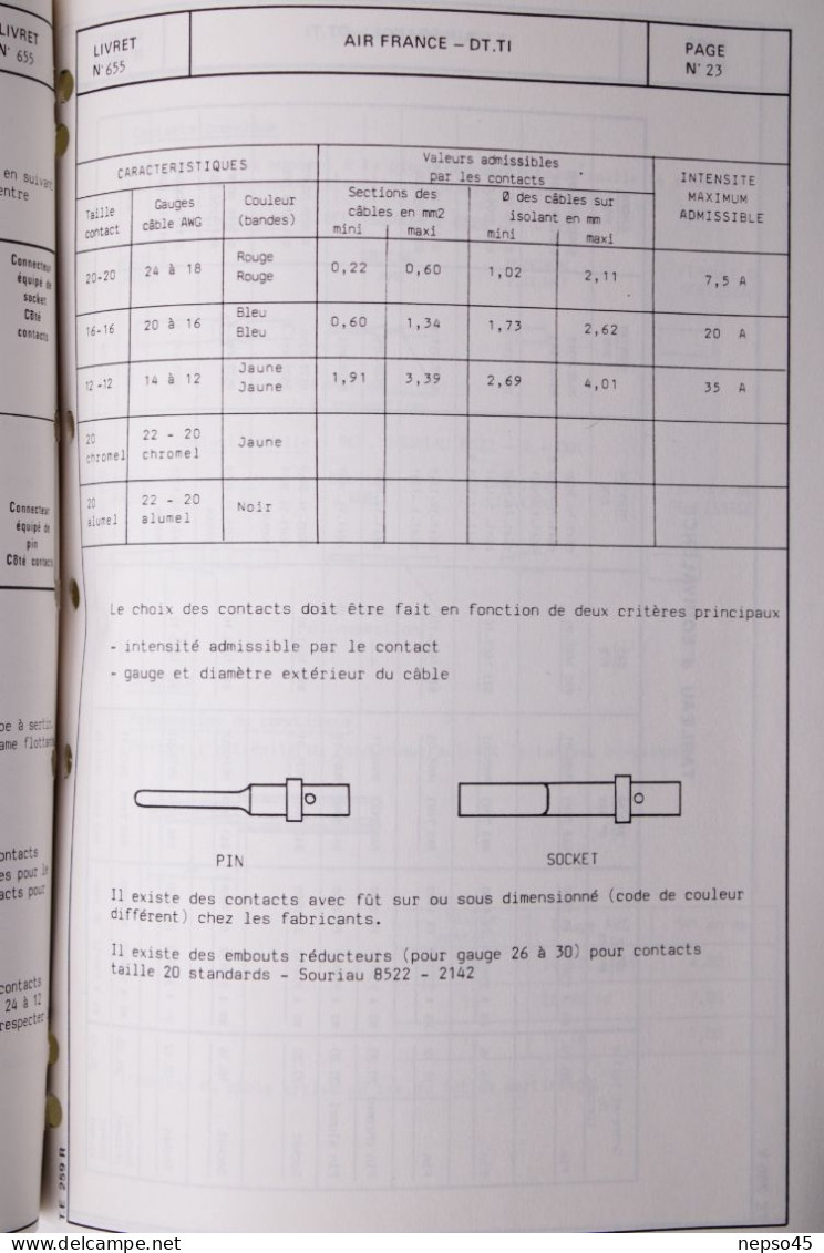 Brochure.Air France.Centre d'Instruction Connecteurs NAS 1599.