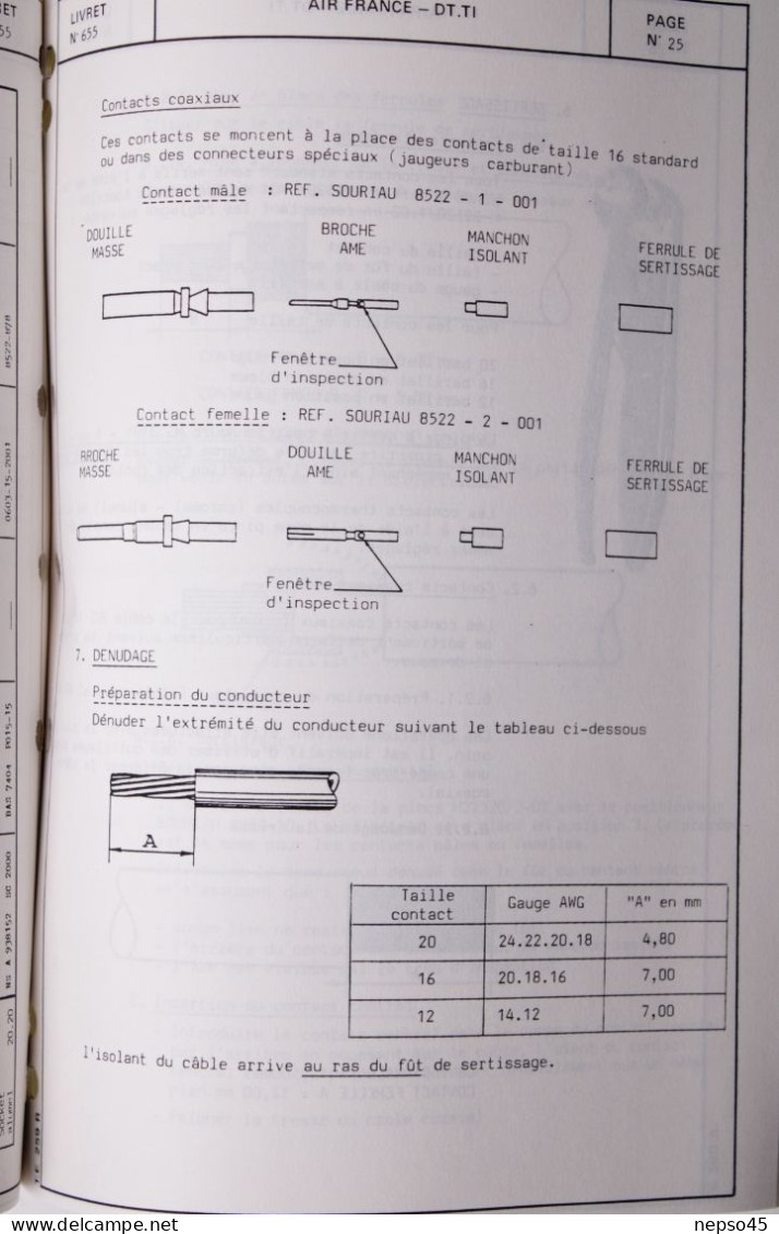 Brochure.Air France.Centre d'Instruction Connecteurs NAS 1599.