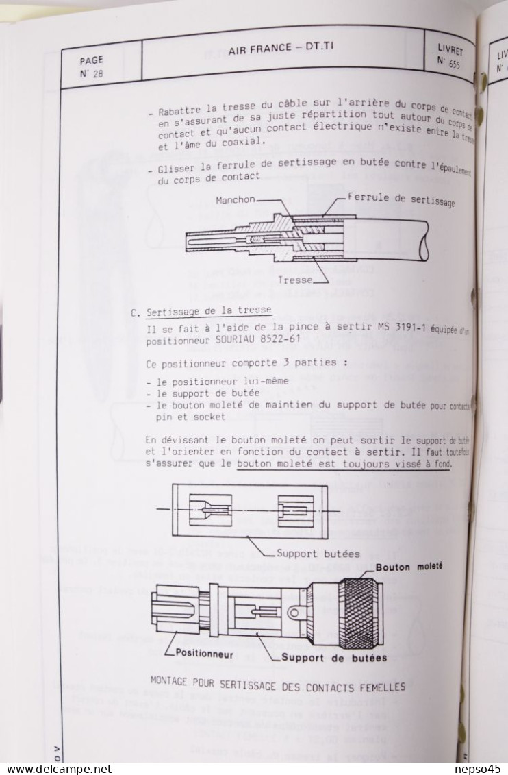 Brochure.Air France.Centre d'Instruction Connecteurs NAS 1599.