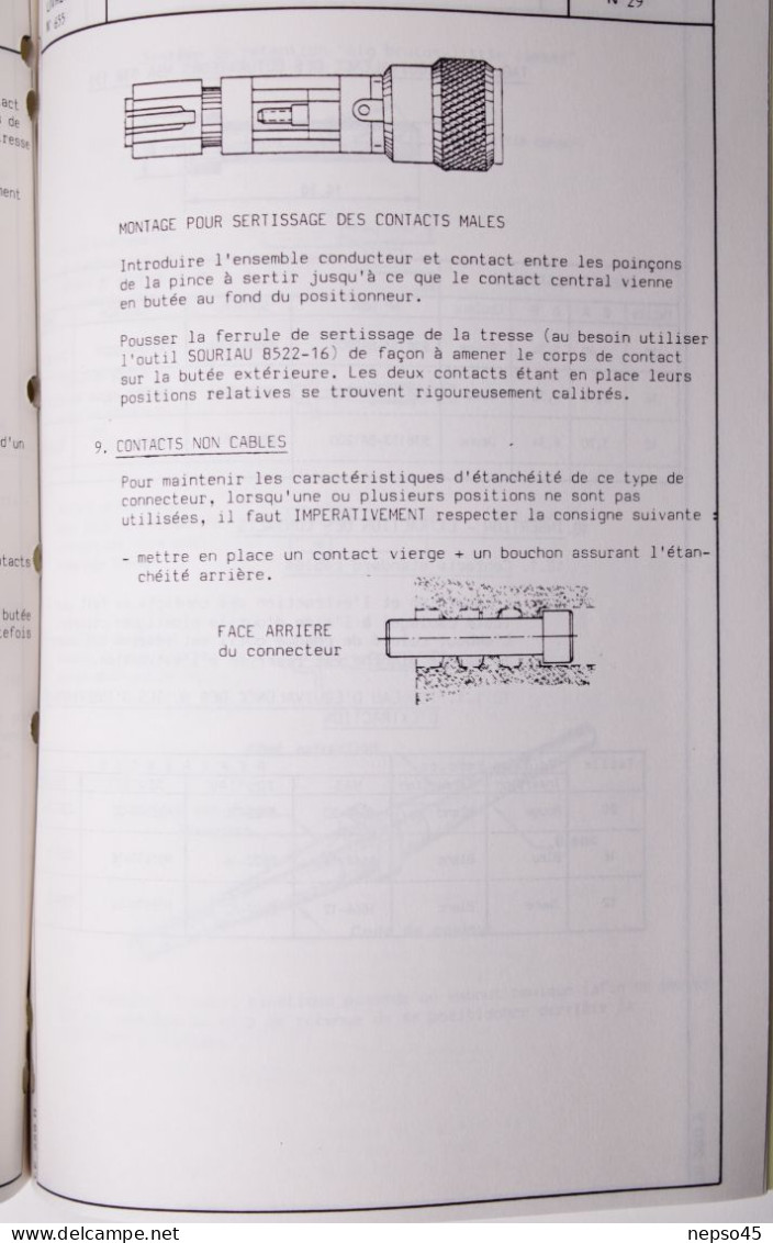 Brochure.Air France.Centre d'Instruction Connecteurs NAS 1599.