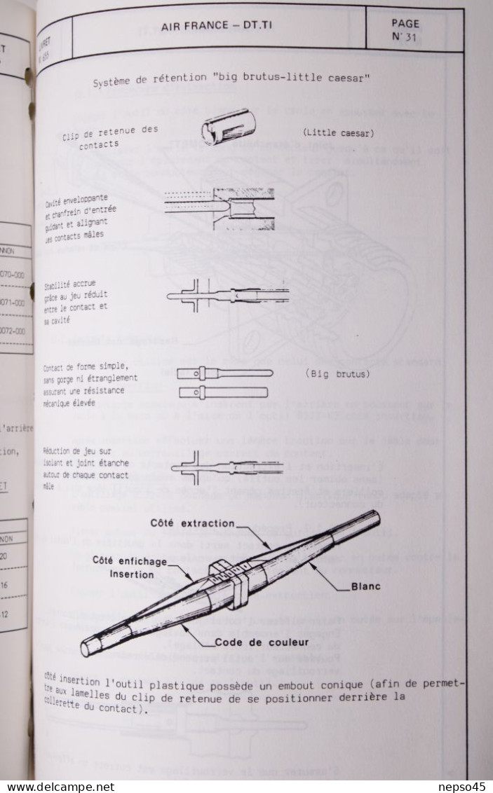 Brochure.Air France.Centre d'Instruction Connecteurs NAS 1599.