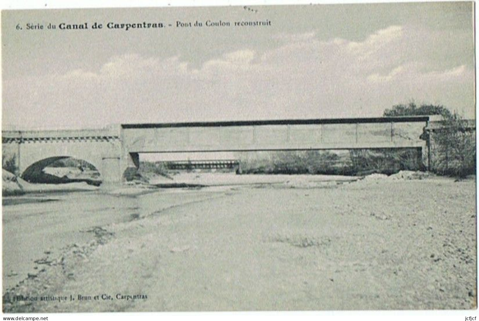 2 Cpa..84..ROBION..VAUCLUSE..CANAL DE CARPENTRAS..PONT DU COULON EMPORTE EN 1907 ET RECONSTRUIT - Robion