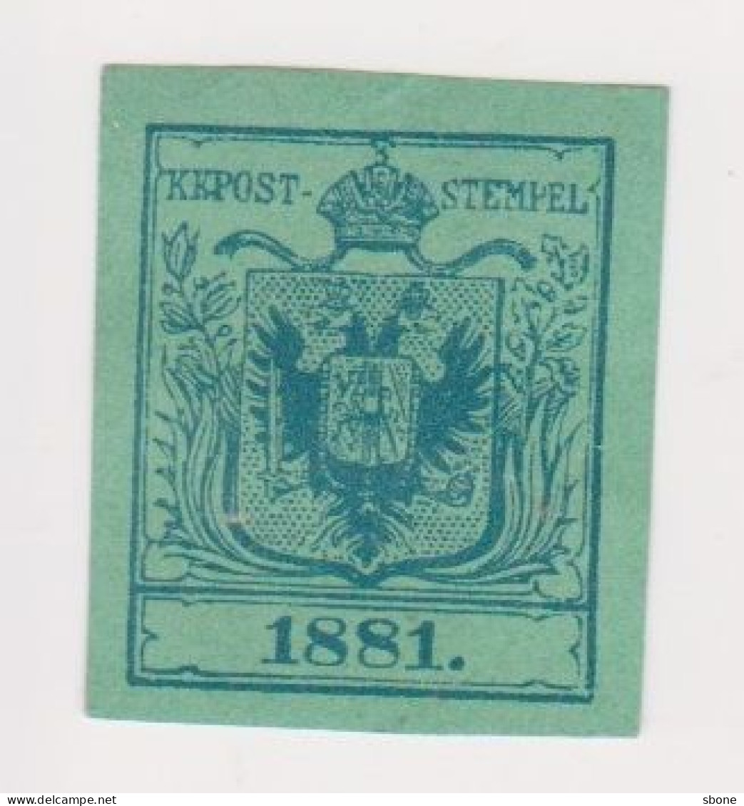 KKpost Stempel 1881 - Steuermarken