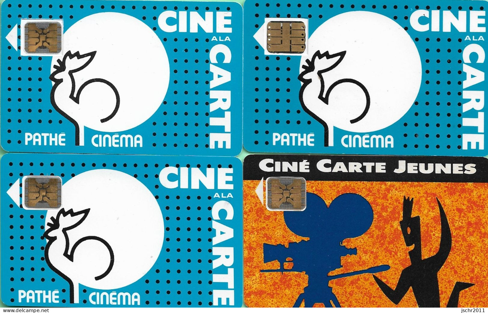 CINECARTE *** Lot De 4 Cartes *** TTBE ***(A2-P5) - Biglietti Cinema