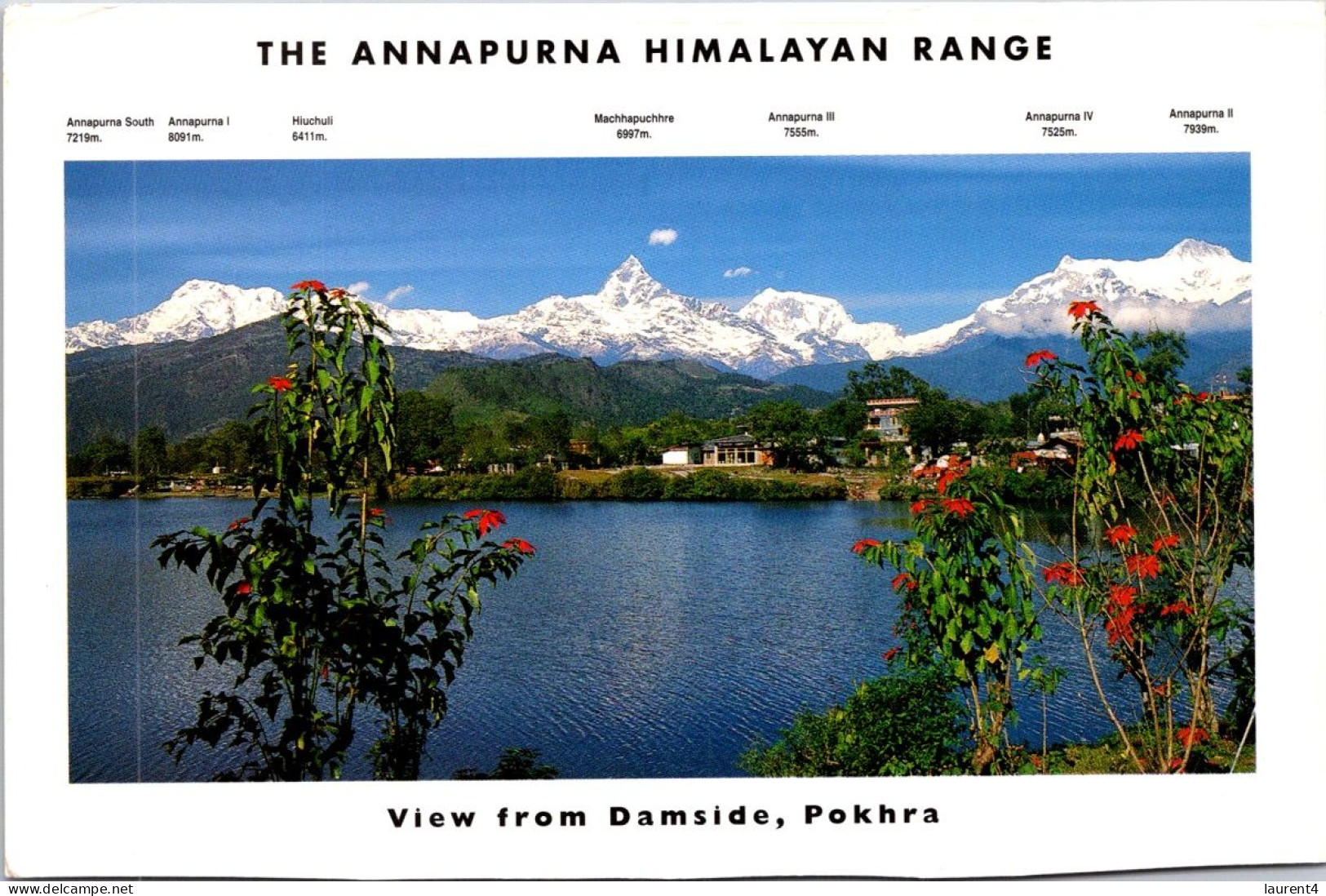 26-11-2023 (3 V 26) Nepal Annapurna Himalayan Range  (posted To Australia From Nepal) - Népal