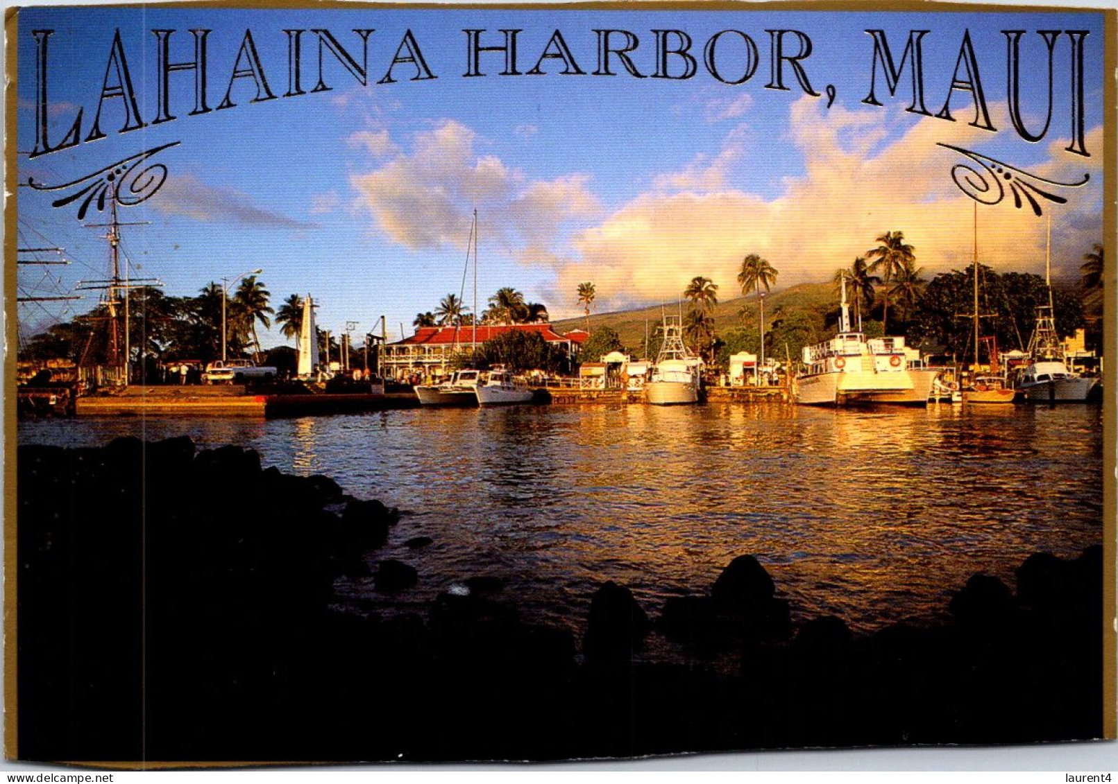 26-11-2023 (3 V 26) USA (posted To Australia 2001) Maui Island - Lahaina Harbor (before Terrible 2023 Fire) - Maui