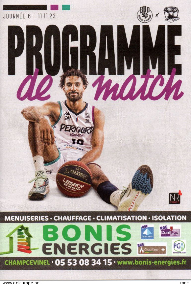 Programme Basket Pro B 20232024 BOULAZAC / ANTIBES - Apparel, Souvenirs & Other