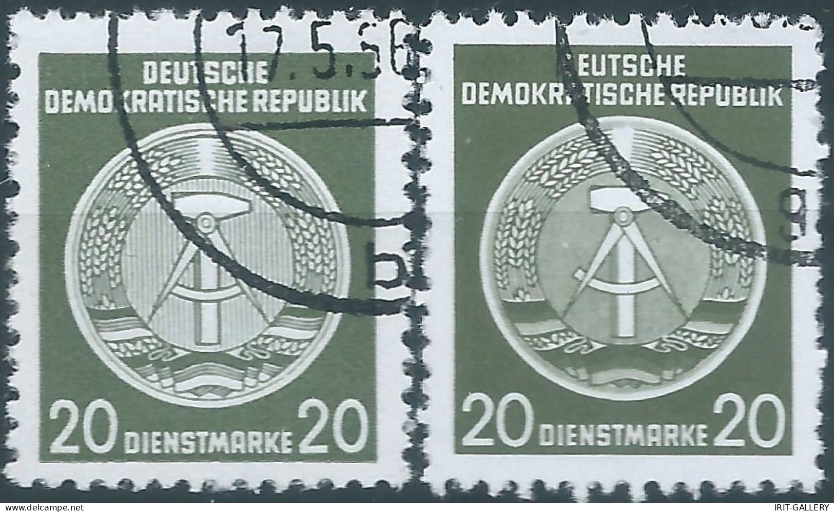 Germany-Deutschland,1954 /1956 Eastern Democratic Republic,DDR ,Service, Obliterated - Usati