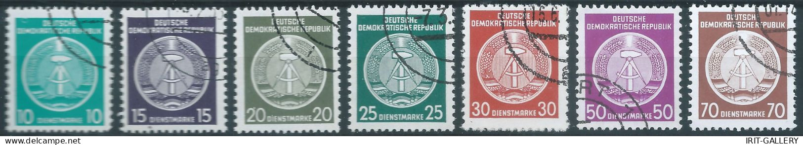 Germany-Deutschland,1954 /1956 Eastern Democratic Republic,DDR ,Service, Obliterated - Gebraucht