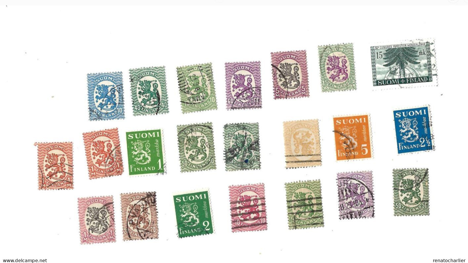 Collection De 42 Timbres Oblitérés. - Collezioni