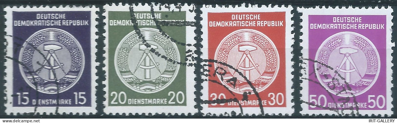 Germany-Deutschland,1954 /1956 Eastern Democratic Republic,DDR ,Service, Obliterated - Usados