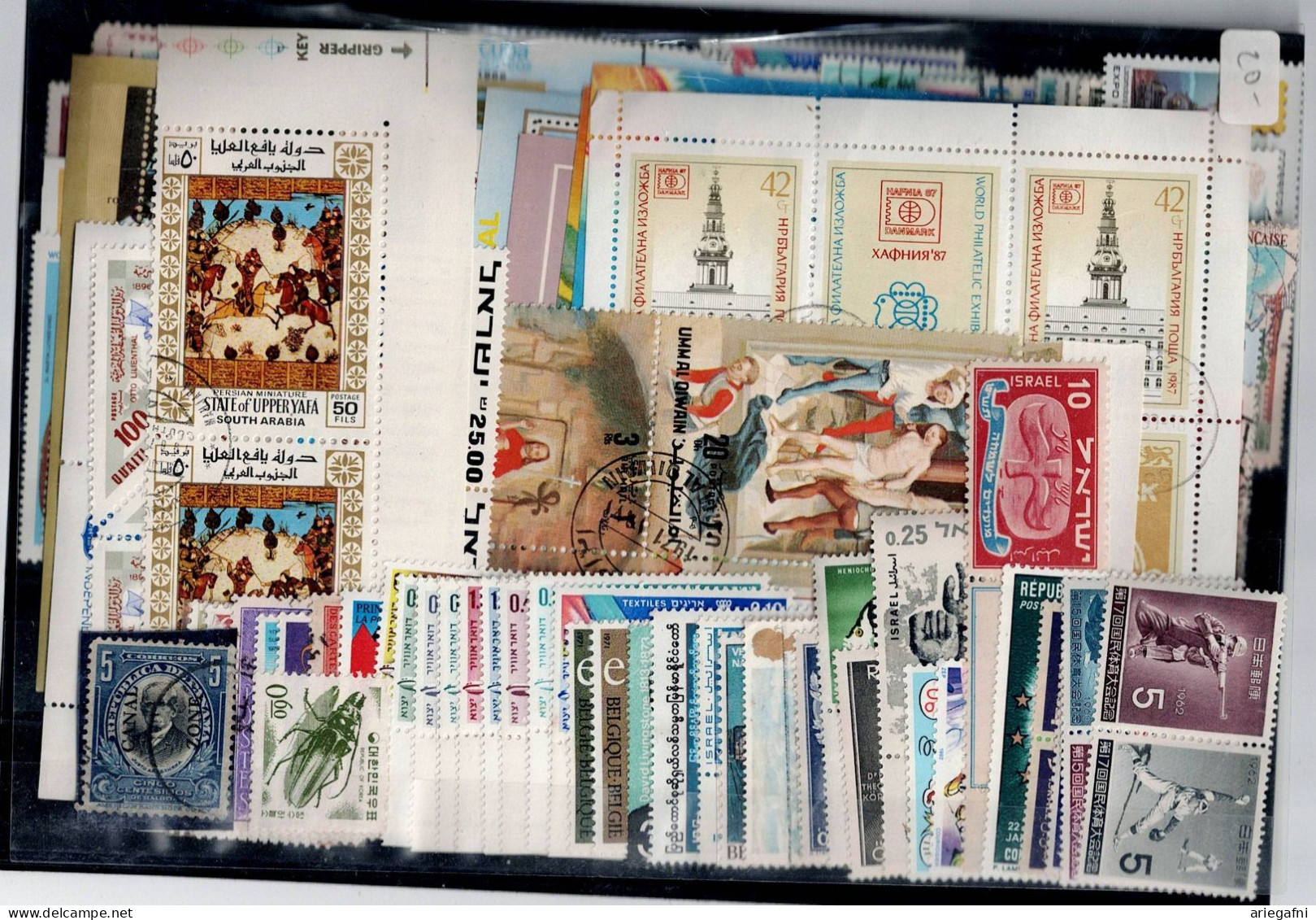 LOT OF 238 STAMPS MINT+USED+ 16 BLOCKS MI- 85 EURO VF!! - Collections (sans Albums)