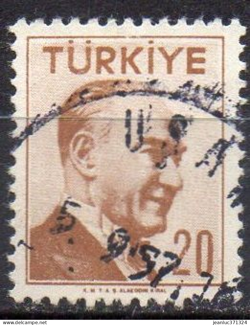 TURQUIE N° 1306 O Y&T 1956 Portrait D'Atatürk - Gebraucht