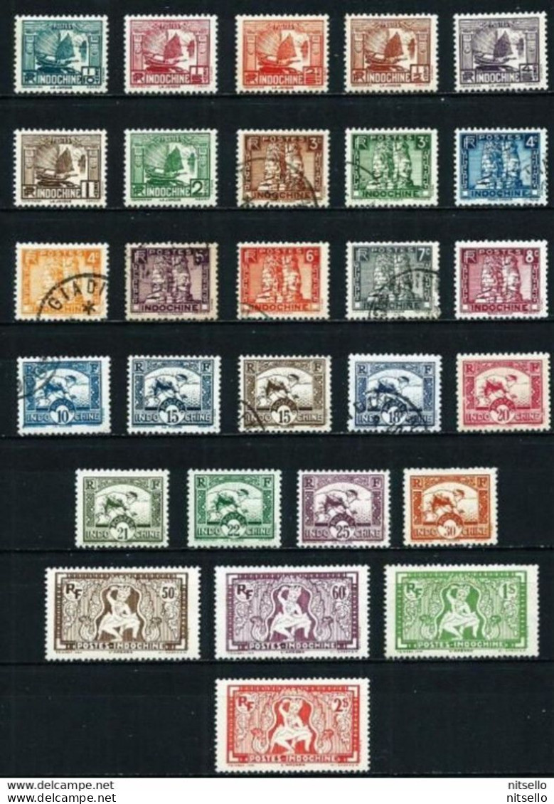 LOTE 1815 // (C345) INDOCHINA YVERT Nº:150/70 (falta Nº 158A)*/(*)/ºCATALOG/COTE: 19,50€ ¡¡¡ LIQUIDATION- JE LIQUIDE !!! - Unused Stamps