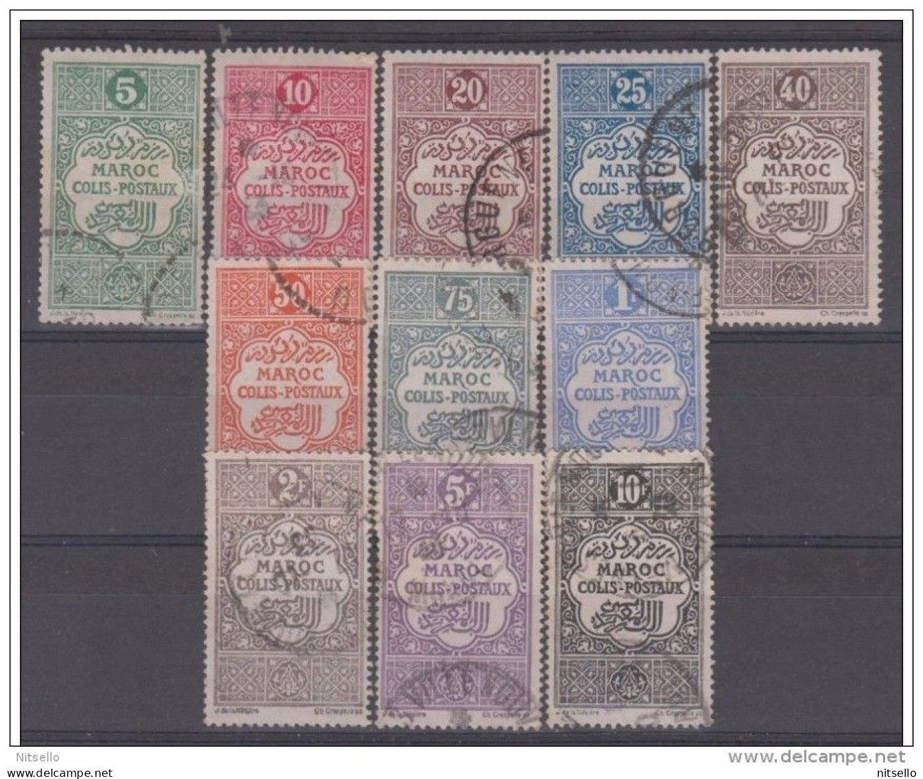LOTE 1816  ///   (C130)   MARRUECOS    YVERT Nº: Colis Postaux 1/11   // CATALOG/COTE: 12,50€ - Used Stamps