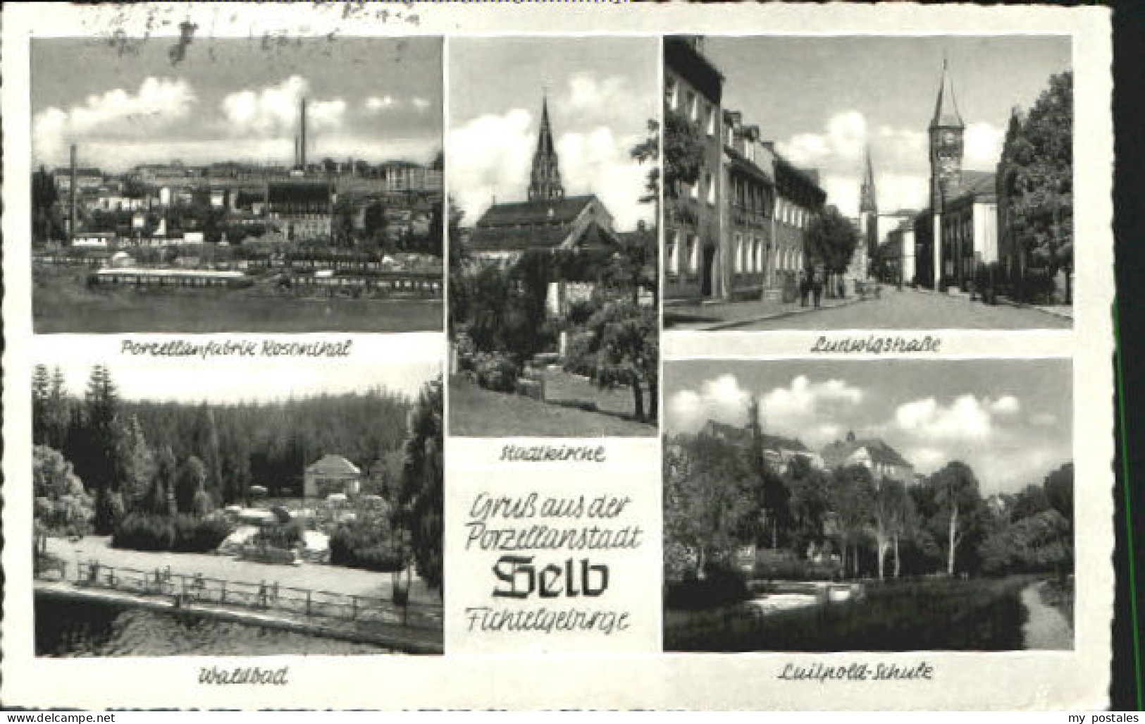 70080839 Selb Selb Fabrik Bad Schule X 1956 Selb - Selb