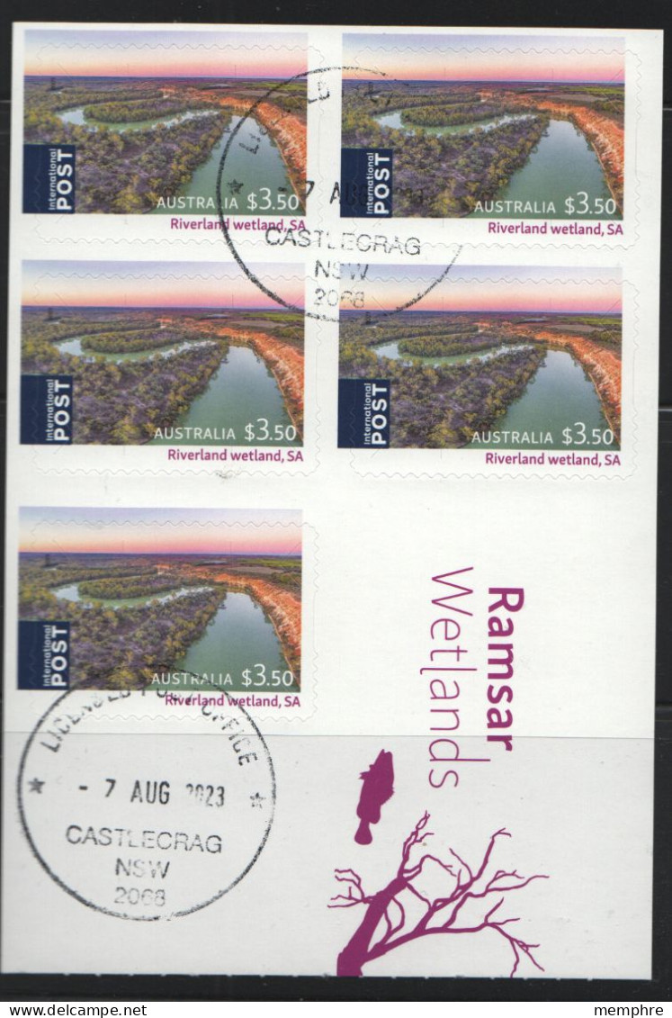 2021  Riverland Wetland  Complete Booklet Of 5 X $3.50 Cancelled - Carnets