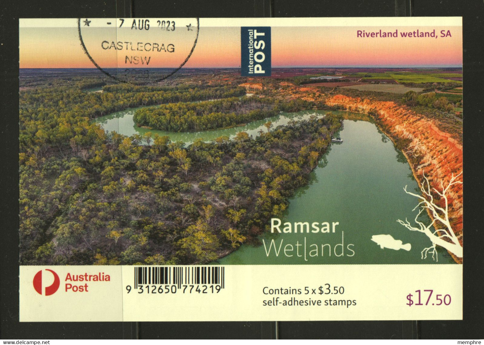2021  Riverland Wetland  Complete Booklet Of 5 X $3.50 Cancelled - Booklets