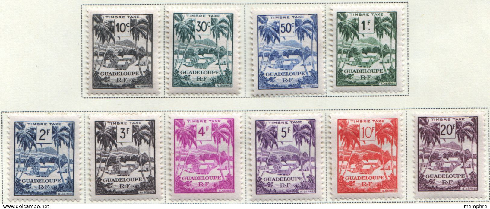 1947  Village Et Palmiers  Série Complète  Yv T41-50 * - Timbres-taxe