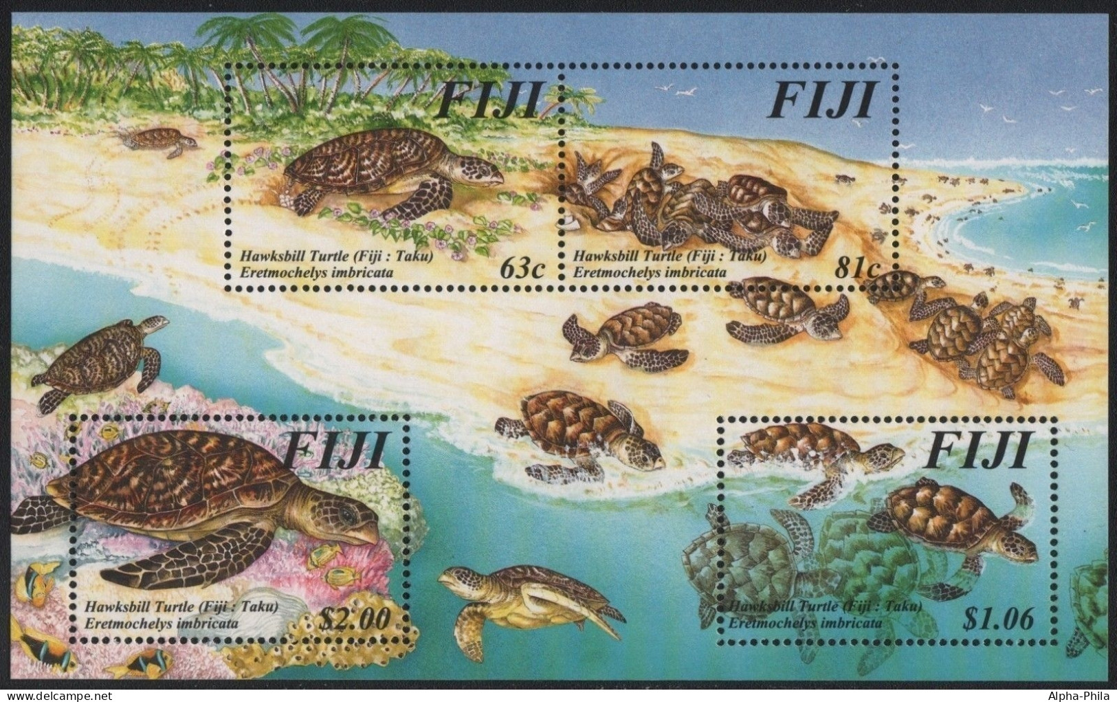 Fidschi 1997 - Mi-Nr. Block 22 ** - MNH - Schildkröten / Turtles - Fiji (...-1970)