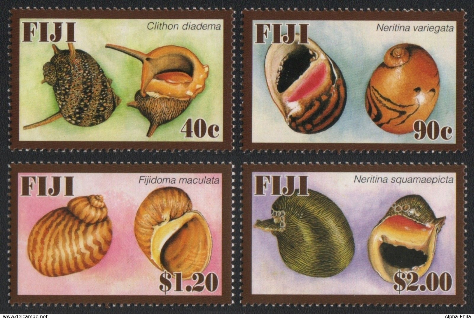 Fidschi 2007 - Mi-Nr. 1206-1209 ** - MNH - Schnecken / Snails - Fiji (...-1970)