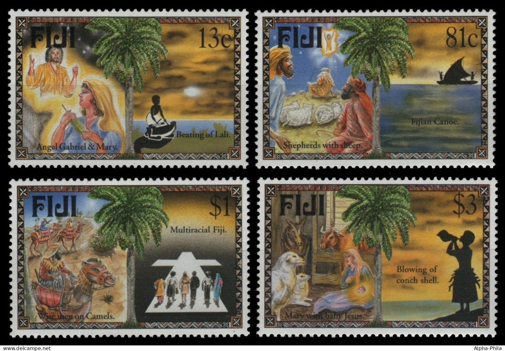 Fidschi 1996 - Mi-Nr. 791-794 ** - MNH - Weihnachten / X-mas - Fiji (...-1970)