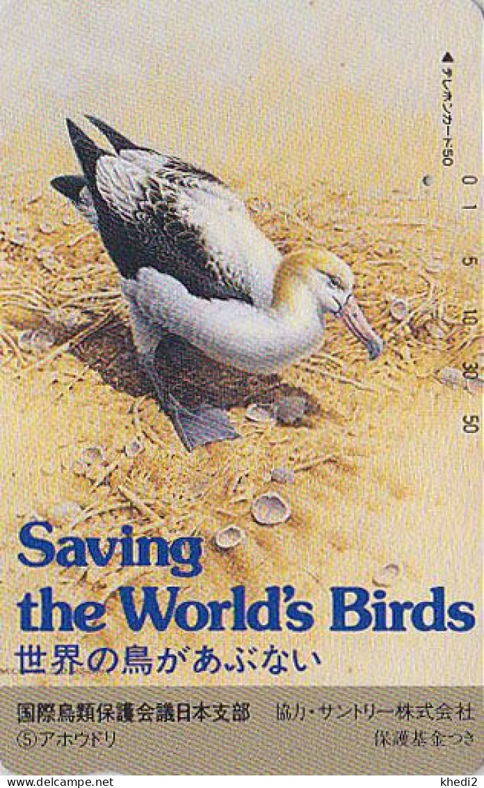 TC JAPON / 110-92091 ** ONE PUNCH ** Série 2 SAVE THE BIRDS 2/16 - OISEAU ALBATROS & COQUILLAGE JAPAN PC - 5820 - Other & Unclassified