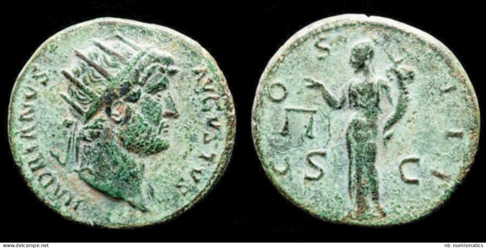 Hadrian AE Dupondius Aequitas-Moneta Standing Facing - The Anthonines (96 AD Tot 192 AD)