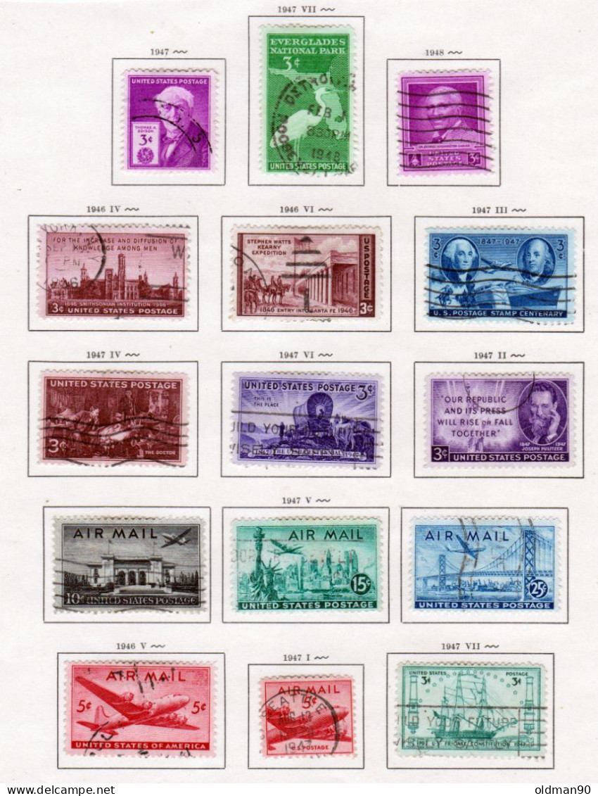 DB-144- U.S.A.- Emissione Del  1946-1947 (++/o) MNH/Used - Qualità A Vostro Giudizio. - Used Stamps