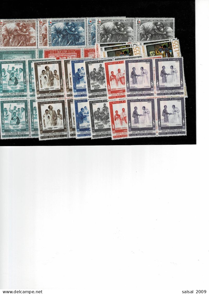 VATICANO ,4 Serie Complete MNH In Quartine ,qualita Ottima - Gebraucht