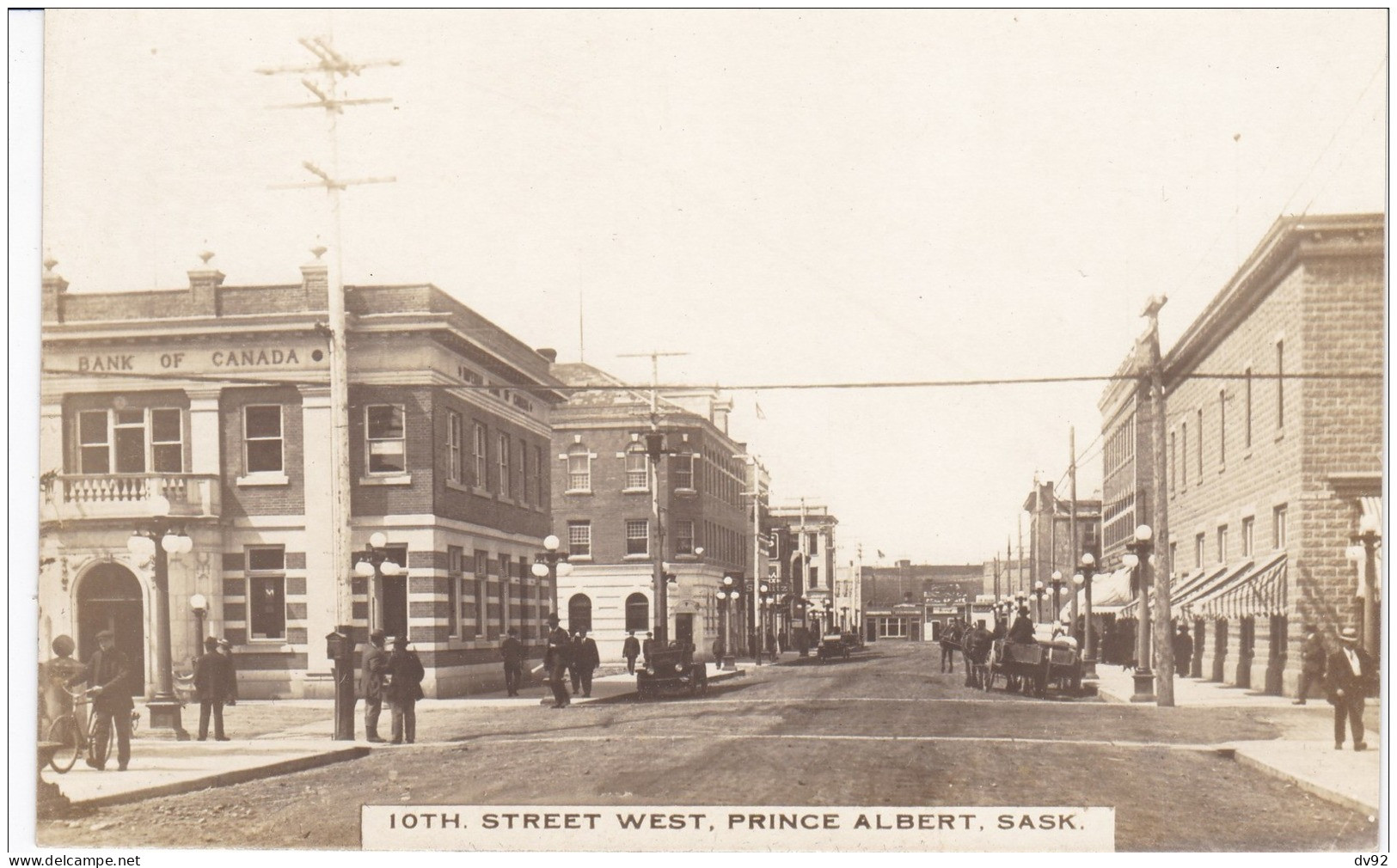 CANADA IOTH STREET WEST PRINCE ALBERT SASKATCHEWAN CARTE PHOTO - Autres & Non Classés