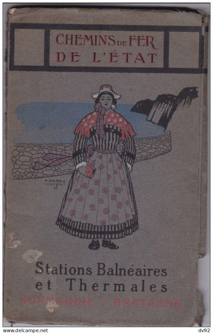 CHEMINS DE FER DE L ETAT STATIONS BALNEAIRES ET THERMALES NORMANDIE BRETAGNE - Sin Clasificación