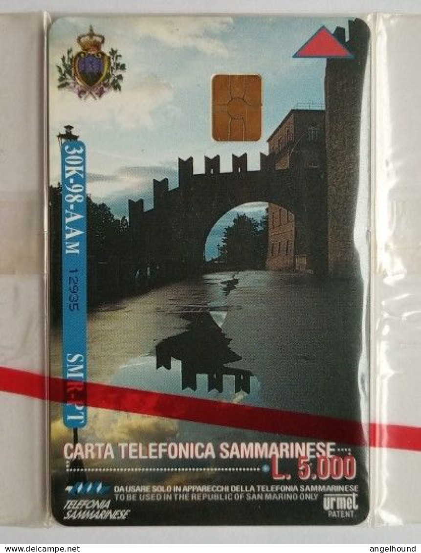San Marino  L5000 MINT  Chip Card - Meeting Rimini '98 - San Marino