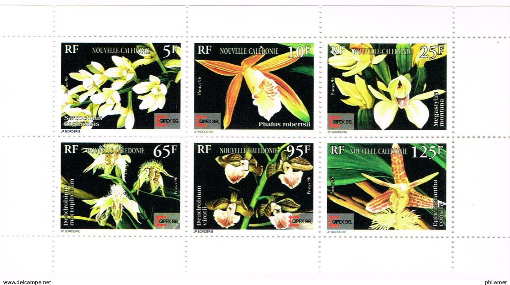 Nouvelle Caledonie Caledonie Carnet YT C714 Extrait De La Feuille Des Six Timbres Orchidees Toronto Canada Neuf BE - Markenheftchen