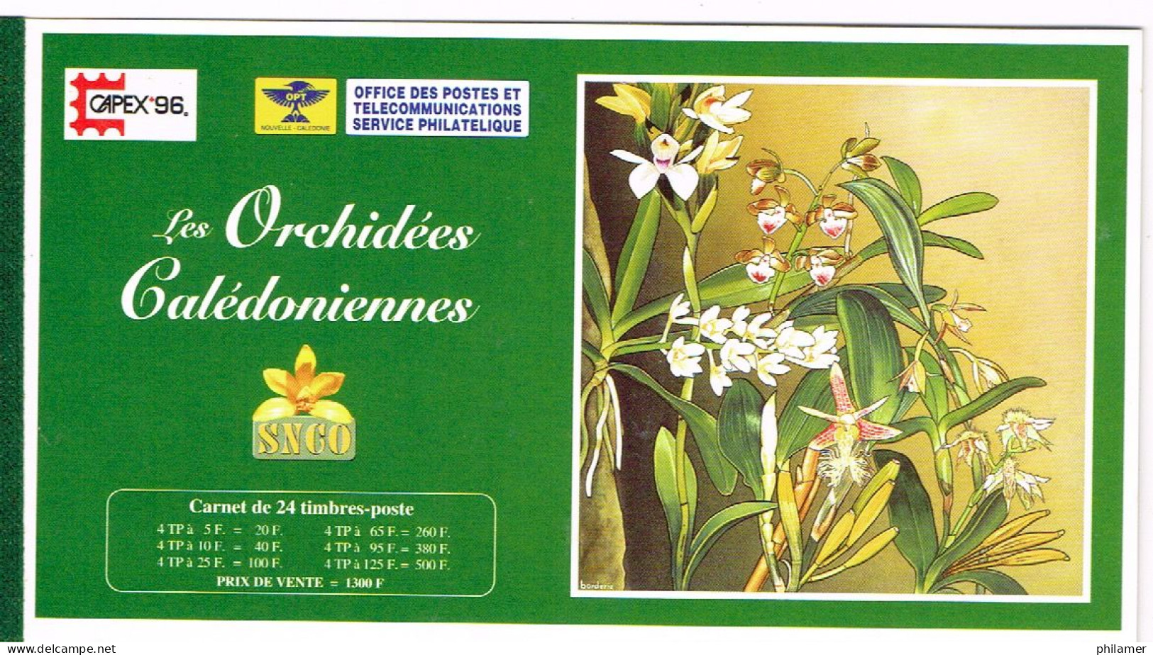 Nouvelle Caledonie Caledonie Carnet YT C714 Extrait De La Feuille Des Six Timbres Orchidees Toronto Canada Neuf BE - Cuadernillos