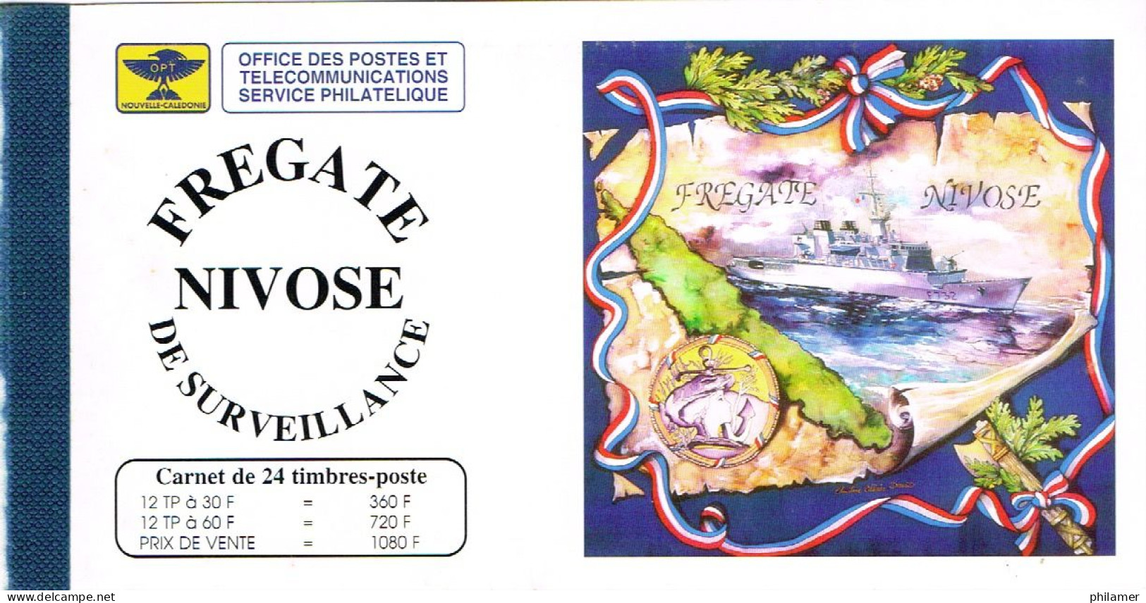 Nouvelle Caledonie Caledonie Carnet YT 668 À 673 C668 Extrait De La Feuille Des Six Timbres FREGATE NIVOSE Neuf BE - Libretti