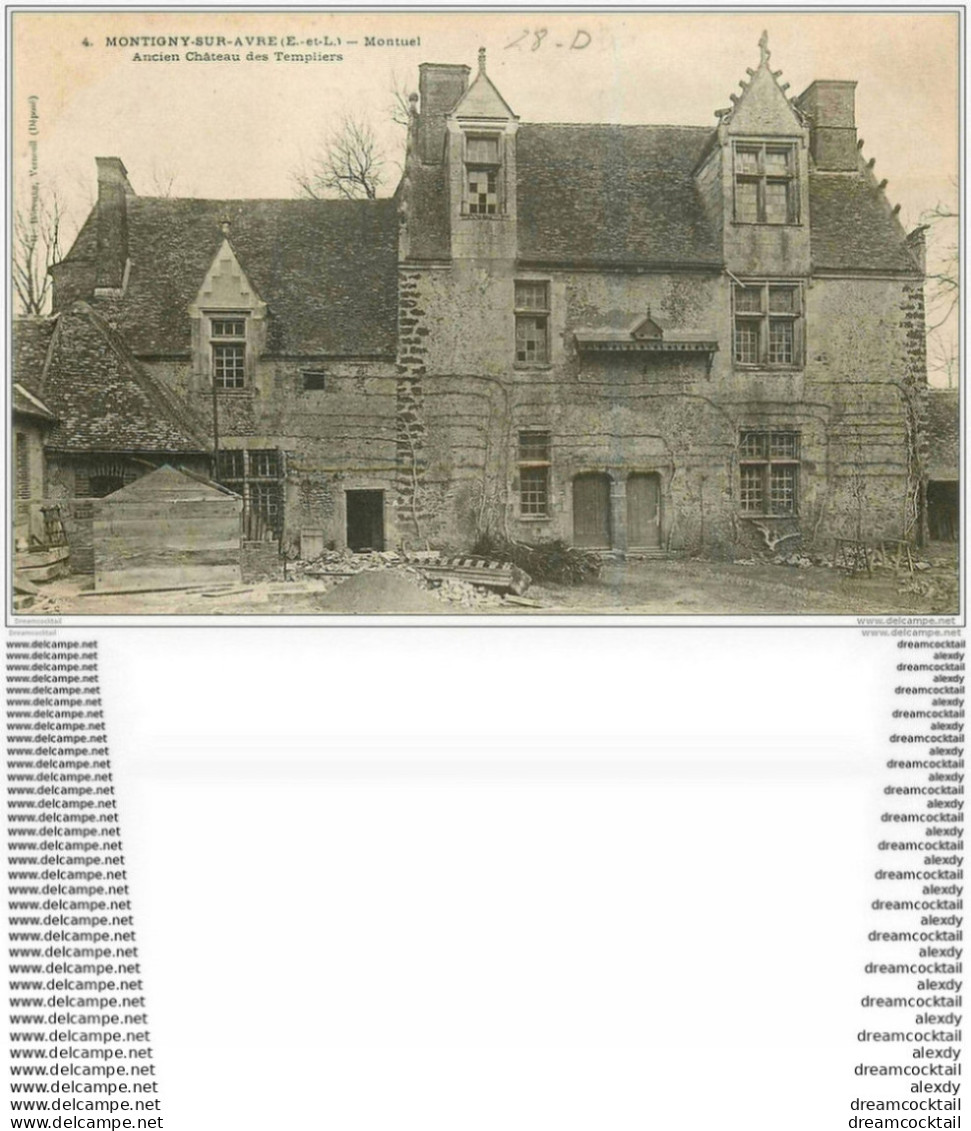 28 MONTIGNY-SUR-AVRE. Montuel Château Des Templiers - Montigny-sur-Avre