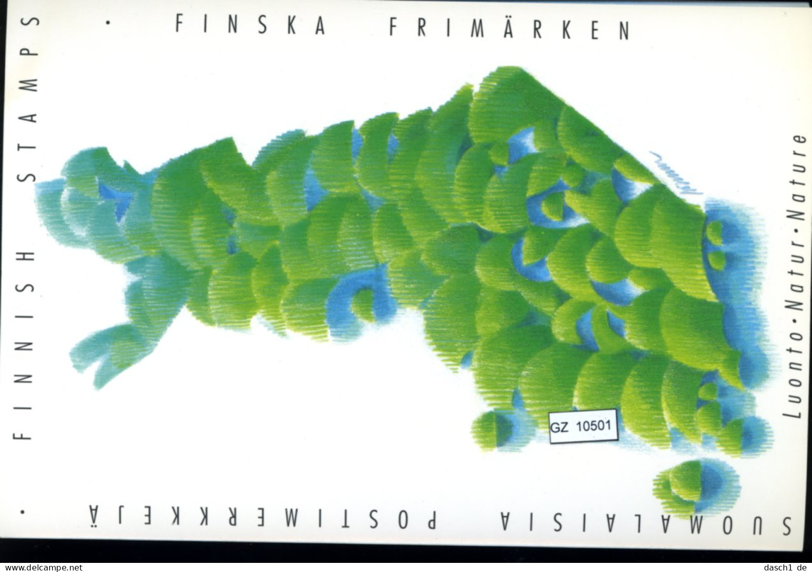 Finnland 9 Lose u.a. Sonderpostkarte 1986