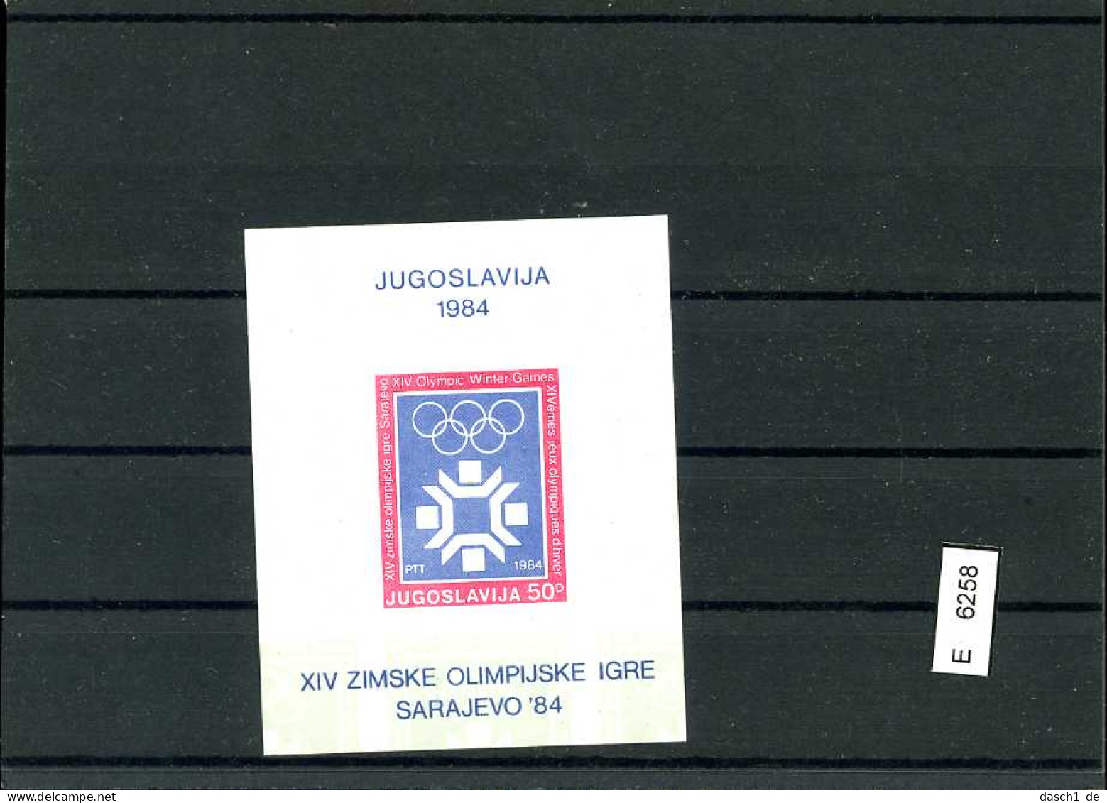 Jugoslawien 9 Lose u.a. Bl 22