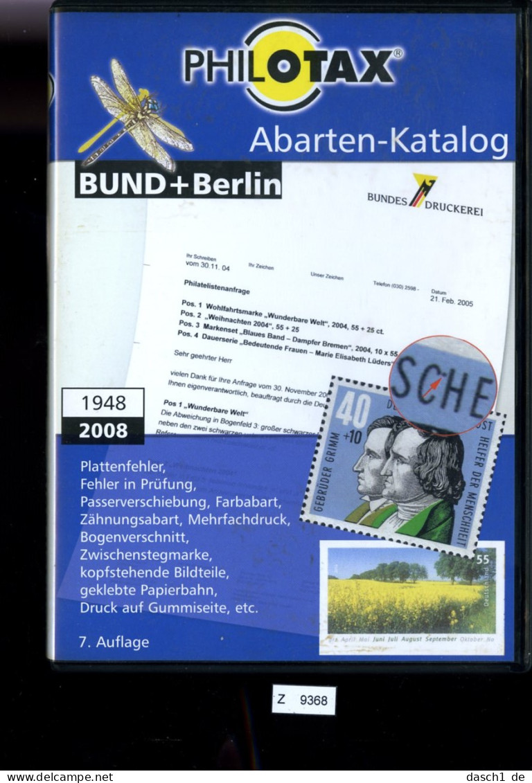 Katalog, Philotax, Bundesrepublik, Und Berlin, 7. Auflage, Abarten - Katalog - Deutsch