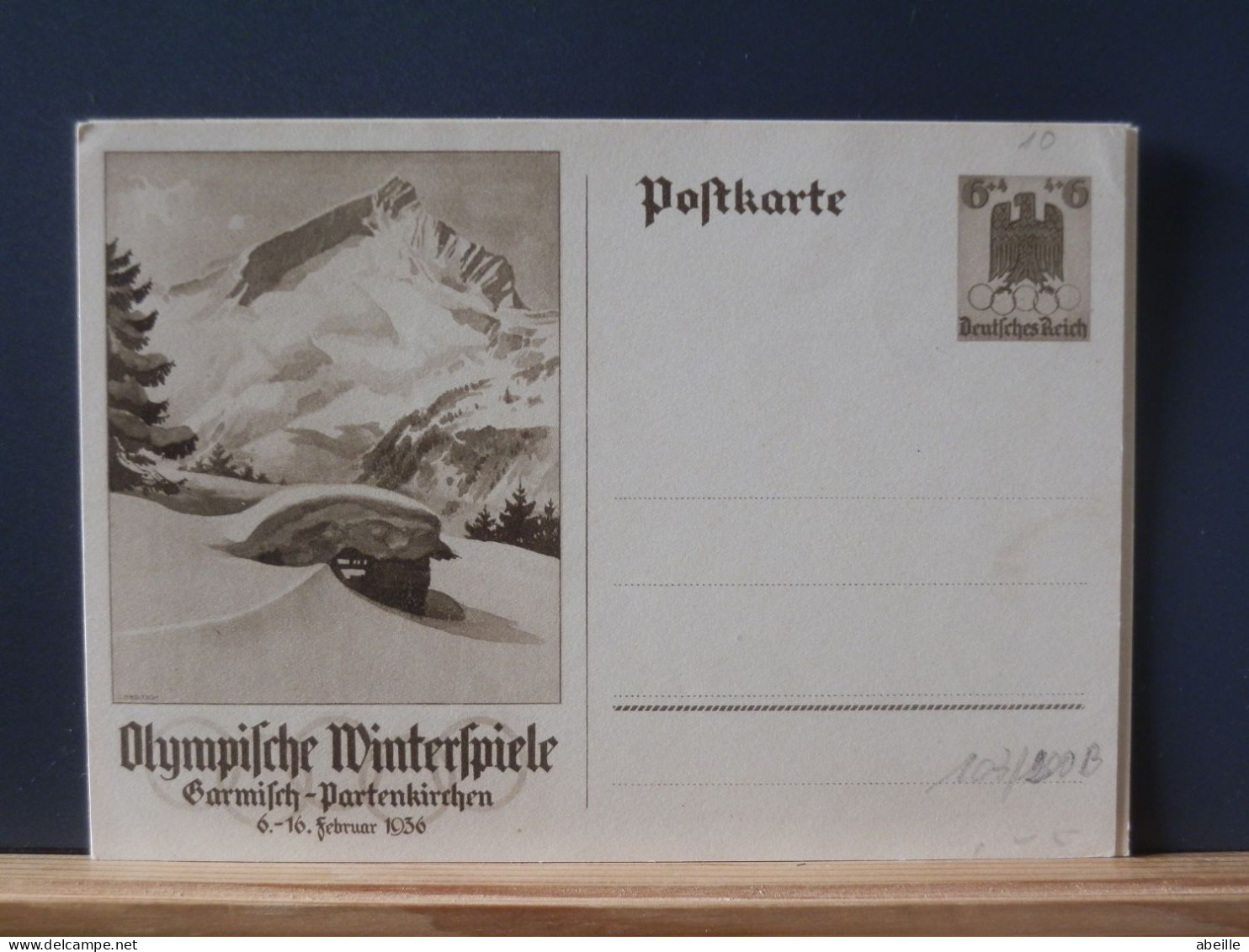 103/200B  CP ALLEMAGNE  XX - Hiver 1936: Garmisch-Partenkirchen