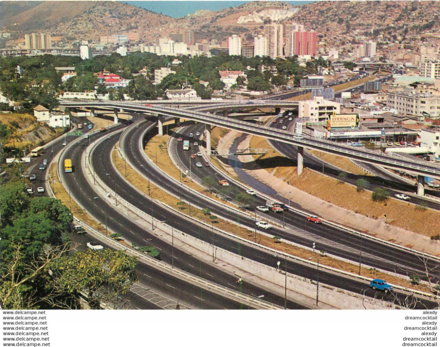 (MI) Photo Cpsm Grand Format Venezuela CARACAS Autopista (timbre Arraché)... - Venezuela