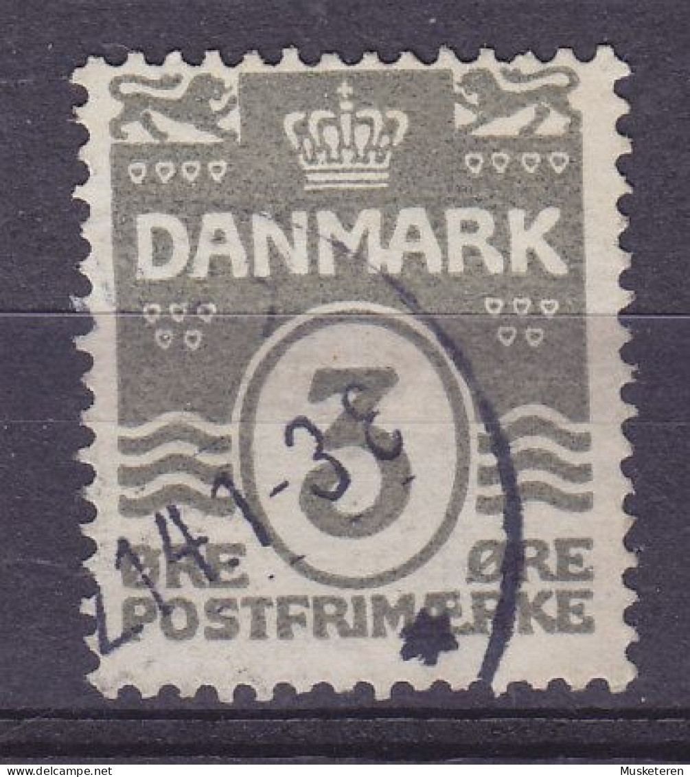 Denmark 1913 Mi. 79x, 3 Øre Wellenlinien ERROR Variety 'M & A' In DenMArk Connected' (2 Scans) - Errors, Freaks & Oddities (EFO)