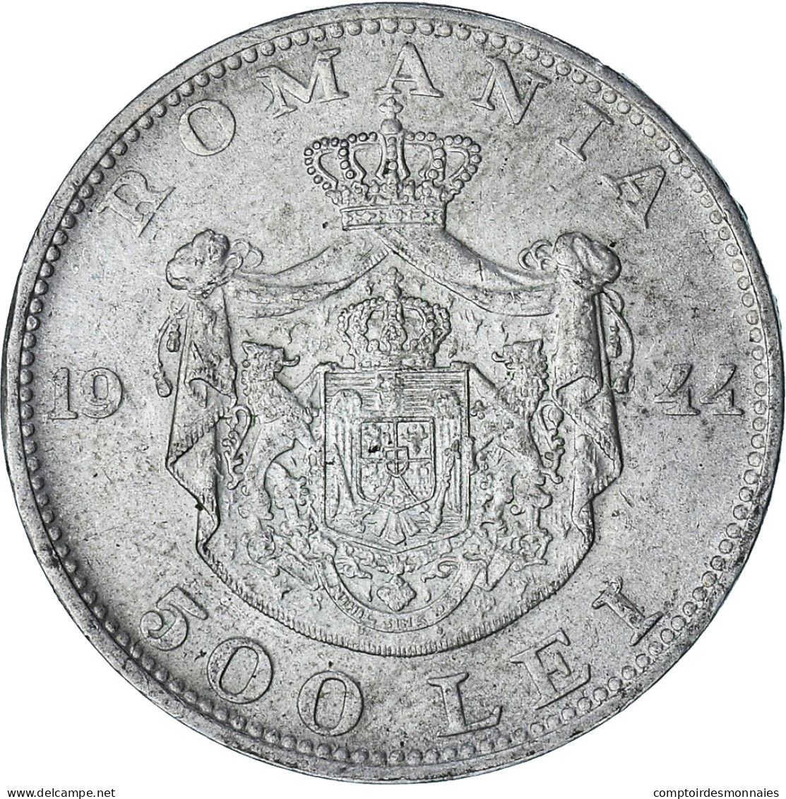 Roumanie, Mihai I, 500 Lei, 1944, Bucharest, SUP, Argent, KM:65 - Roumanie