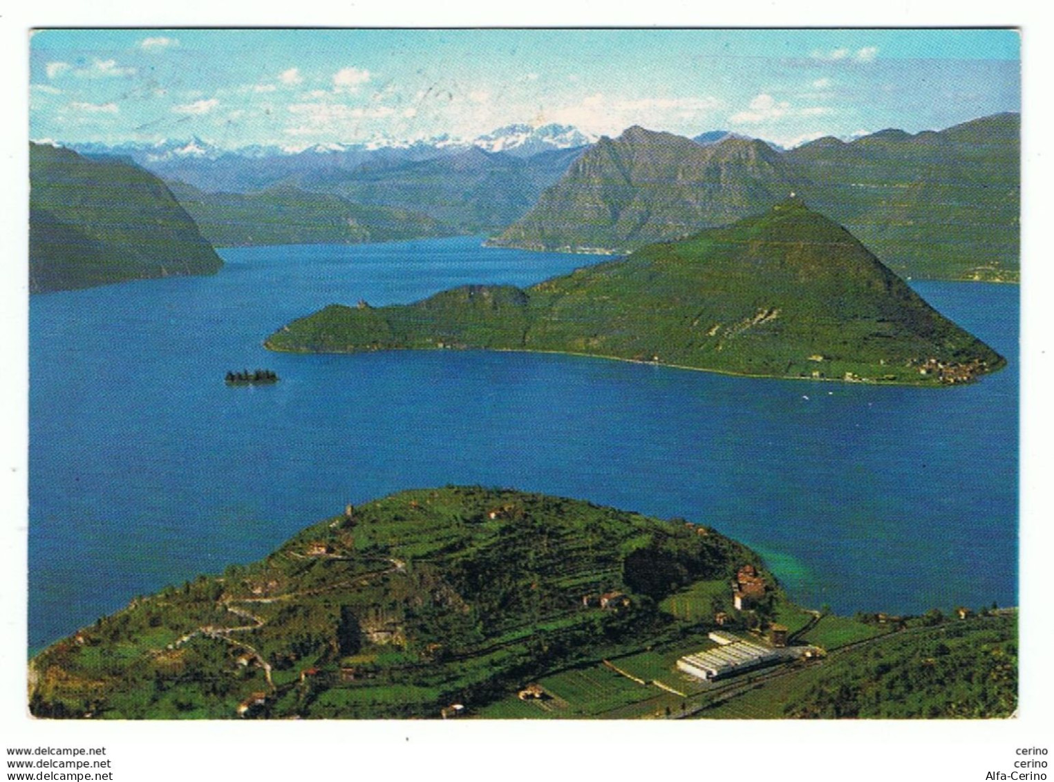 MONTE  ISOLA (BG):  LAGO  D' ISEO  -  PER  LA  GERMANIA  -  FG - Invasi D'acqua & Impianti Eolici