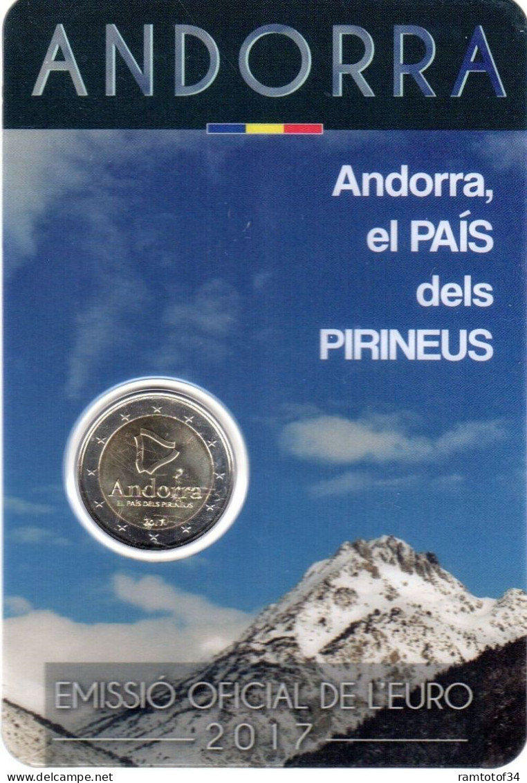 2017 ANDORRE - 2€ Euro Commémorative - Le Pays Des Pyrénées - Andorre