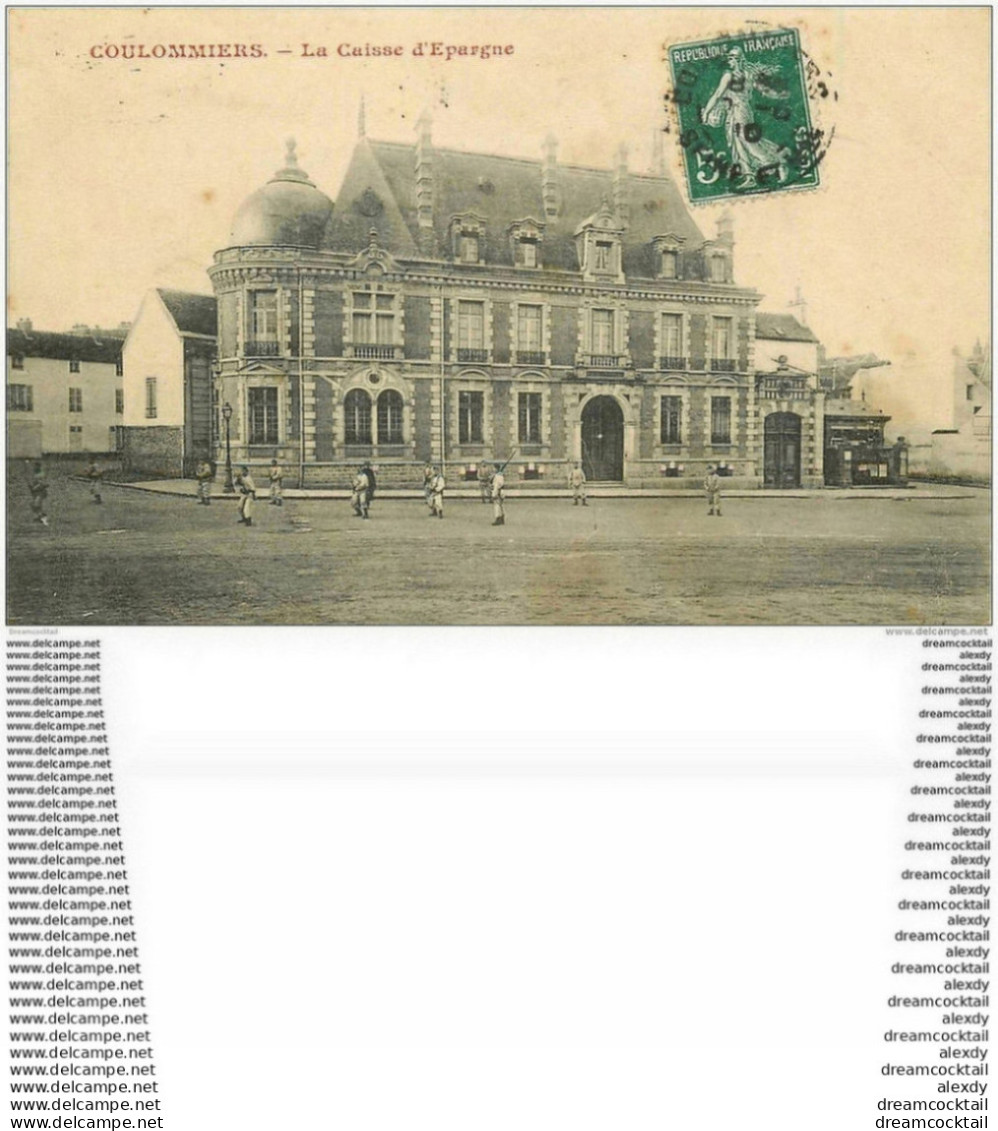 WW BANQUE LA CAISSE D'EPARGNE. 77 Coulommiers 1910 - Banche