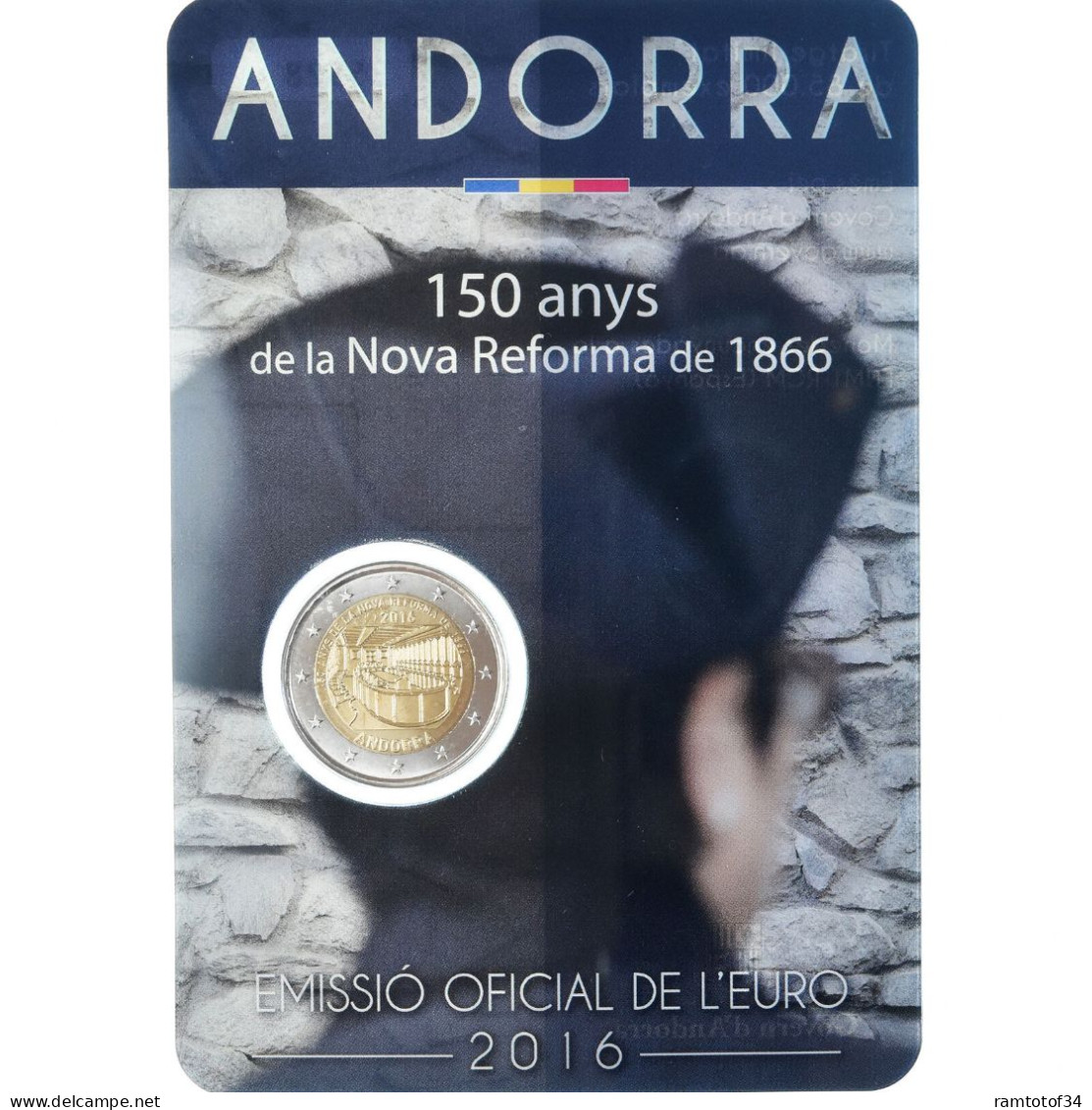 2016 ANDORRE - 2€ Euro Commémorative - Nouvelle Réforme De 1866 - Andorra