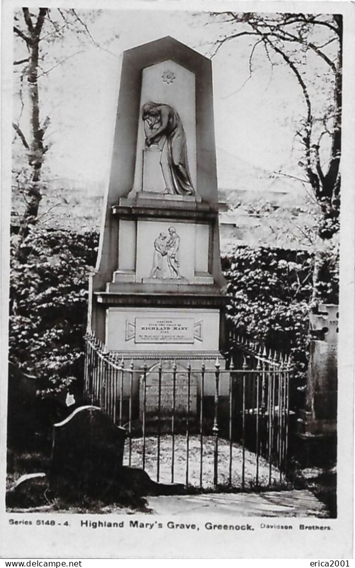 Renfrewshire. Greenock. Highland Mary's Grave. - Renfrewshire